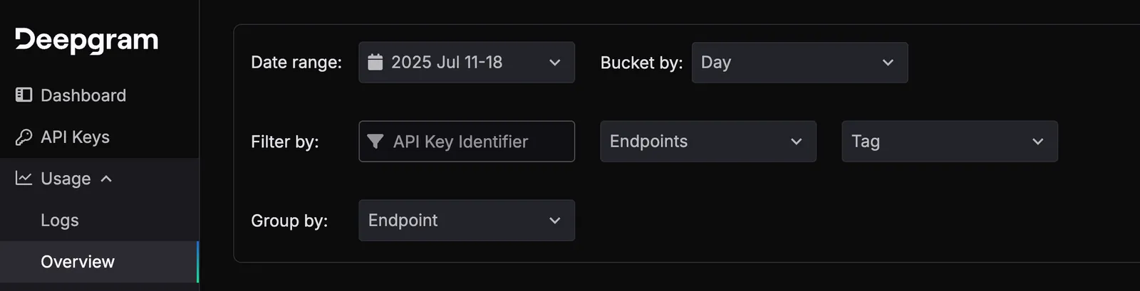 Usage Filters