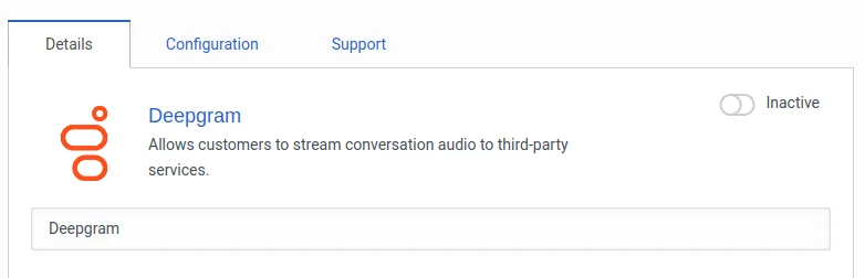 The details tab, where you can add a useful name.